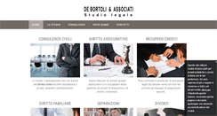 Desktop Screenshot of debortoliassociati.com